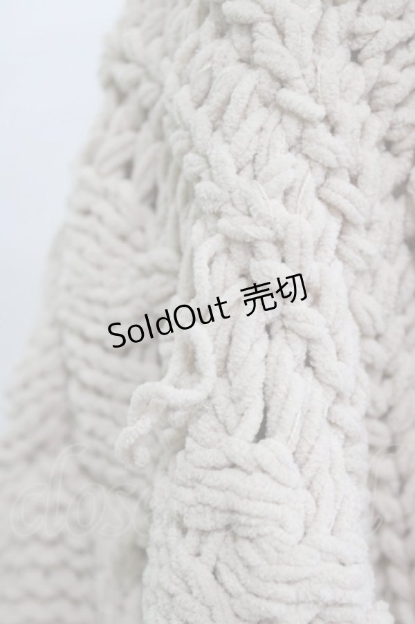 画像4: merry jenny / レースアップケーブルニットカーディガン  ベージュ H-25-12-28-1040-LO-TO-KB-ZH (4)