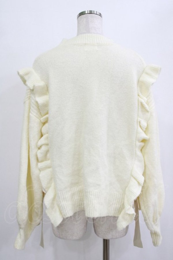 画像3: merry jenny / サイドリボンニット  アイボリー H-25-12-28-1041-LO-TO-KB-ZH (3)