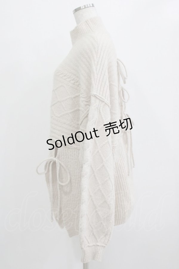 画像2: merry jenny / バックリボンニット  ベージュ H-25-12-28-1043-LO-TO-KB-ZH (2)