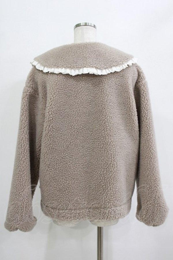 画像3: merry jenny / フリルカラーボアジャケット  ベージュ H-25-12-28-1044-LO-JA-KB-ZH (3)