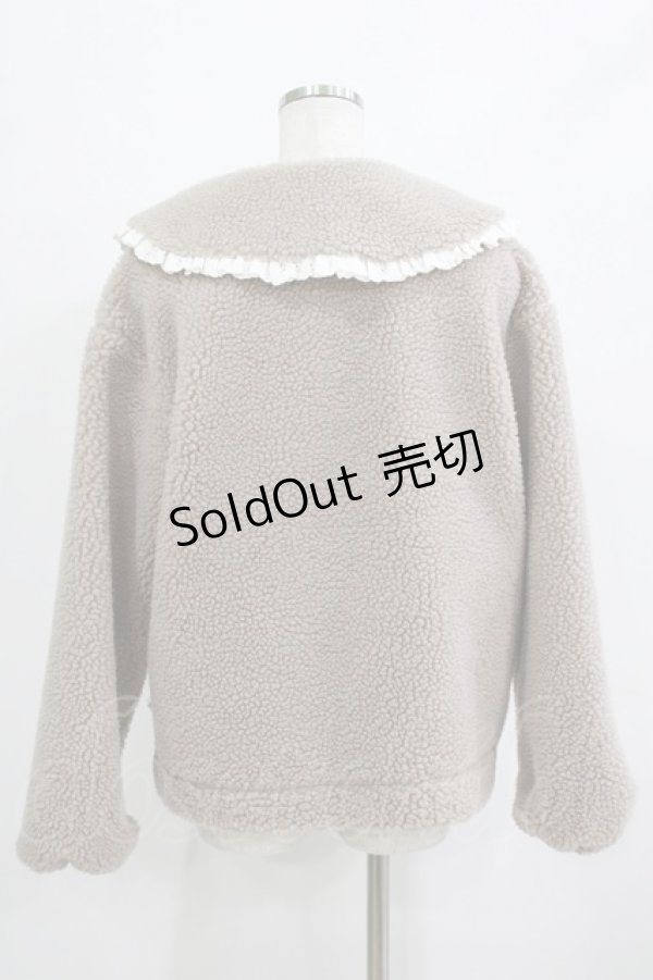 画像3: merry jenny / フリルカラーボアジャケット  ベージュ H-25-12-28-1044-LO-JA-KB-ZH (3)