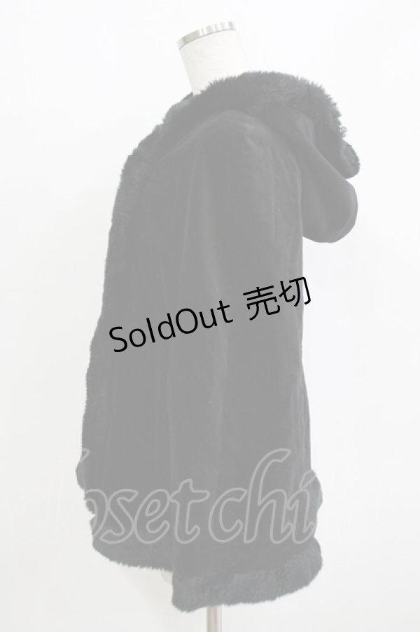 画像2: PEACE NOW / 別珍ダブルボタンケープ  ブラック H-25-12-28-1045-PU-JA-KB-ZH (2)