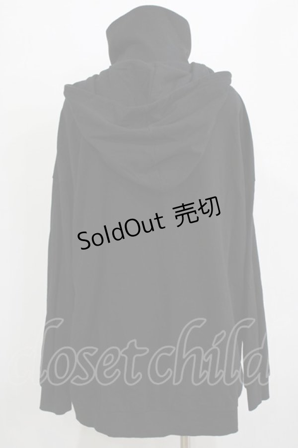 画像3: ankoROCK / レイヤード風ZIPパーカー  ブラック×レッドタータン H-25-12-28-1047-PU-TO-KB-ZH (3)