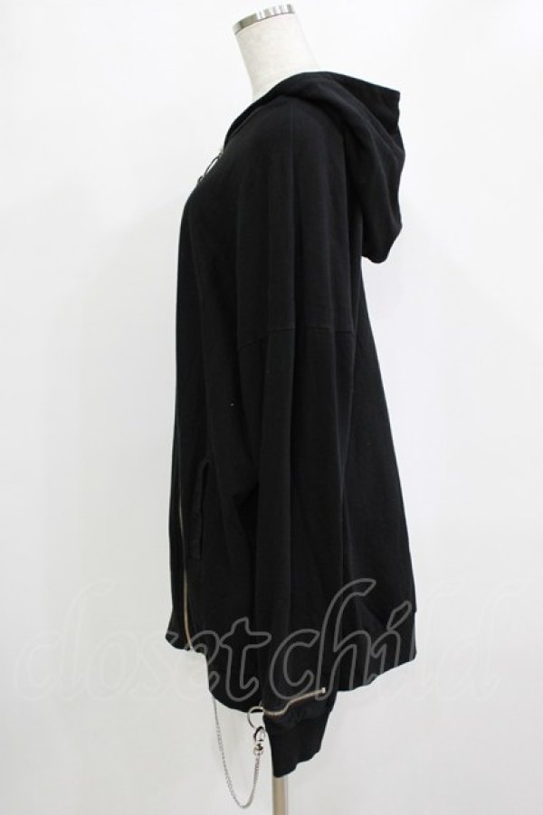 画像2: ankoROCK / チェーンZIPパーカー  ブラック H-25-12-28-1048-PU-TO-KB-ZH (2)