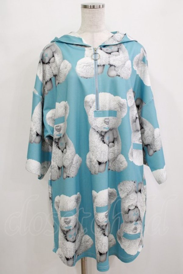 画像1: Amilige / くま耳プルパーカー  サックス H-25-12-28-1051-PU-TO-KB-ZH (1)