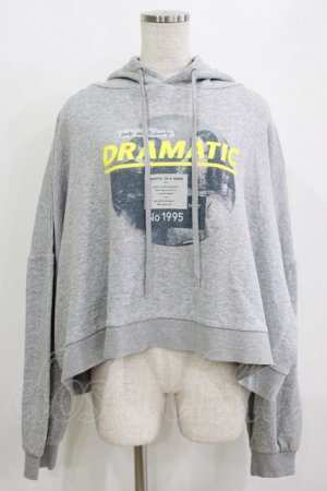 画像: Candy Stripper / DRAMATIC HOODIE 2 グレー H-25-12-28-1057-PU-TO-KB-ZH
