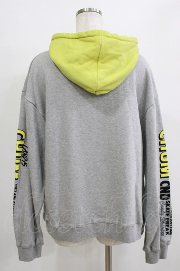 画像3: Candy Stripper / CANDYS CHUM BICOLOR HOODIE  グレー H-25-12-28-1058-PU-TO-KB-ZH (3)