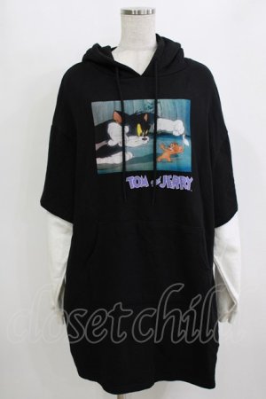 画像: Candy Stripper / TOM and JERRY LAYERED ワンピース  ブラック H-25-12-28-1060-PU-OP-KB-ZH