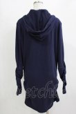 画像3: NieR Clothing / ギャザースリーブリブパーカー  ネイビー H-25-12-28-1061-PU-TO-KB-ZH (3)