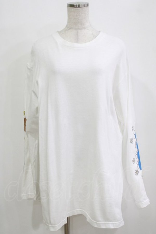 画像1: Candy Stripper / MIFFY AND ANIMALS L/S Tee  ホワイト H-25-12-28-1067-PU-TO-KB-ZH (1)