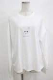 画像1: ACDC RAG / くまきちロングスリーブTシャツ  白 H-25-12-28-1068-PU-TO-KB-ZH (1)