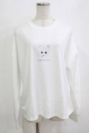 画像: ACDC RAG / くまきちロングスリーブTシャツ  白 H-25-12-28-1068-PU-TO-KB-ZH