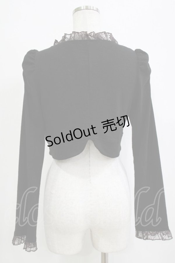 画像3: FRILL / チュール切替ボレロ  ブラック H-25-12-28-1079-HN-TO-KB-ZH (3)