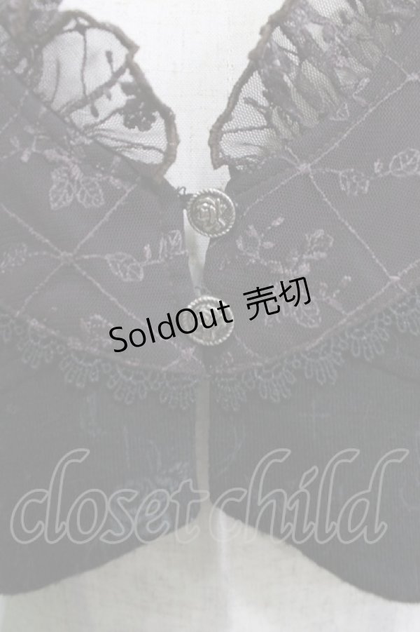 画像6: FRILL / チュール切替ボレロ  ブラック H-25-12-28-1079-HN-TO-KB-ZH (6)