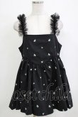 画像1: Candy Stripper / TINY FLOWER MINI ONE-PIECE  ブラック H-25-12-28-1080-PU-OP-KB-ZH (1)