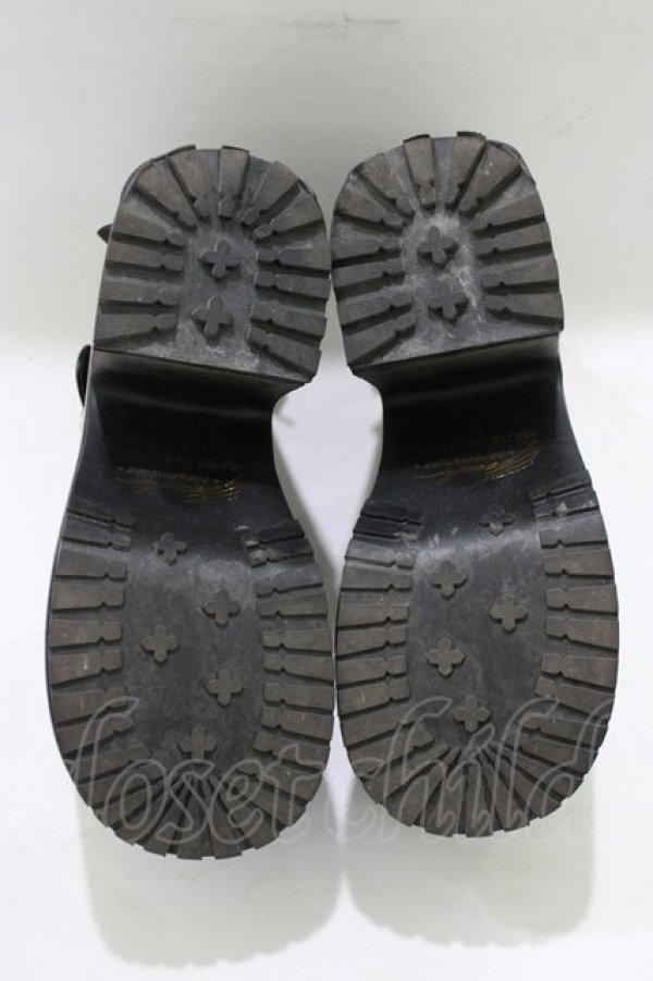 画像4: YOSUKE / 厚底パンプス L(24.5cm) ブラック H-25-12-28-1082-PU-SH-KB-ZH (4)