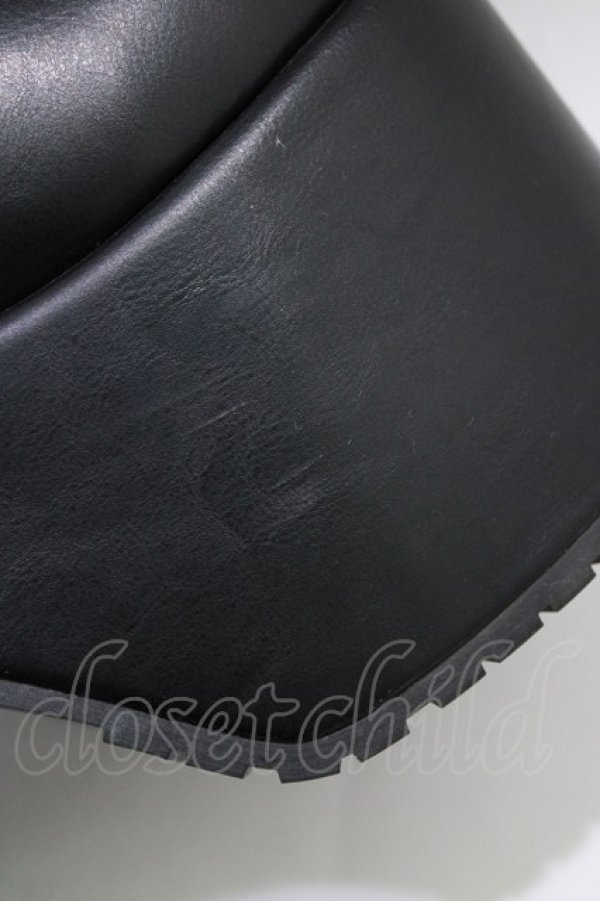 画像7: YOSUKE / 厚底パンプス L(24.5cm) ブラック H-25-12-28-1082-PU-SH-KB-ZH (7)