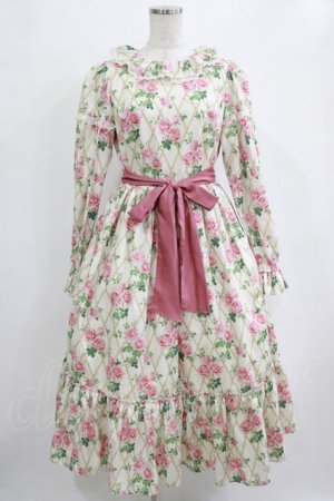 画像: Melody BasKet / Rose gardenフリルカラーワンピース M アイボリー H-25-12-28-1009-LO-OP-KB-ZH
