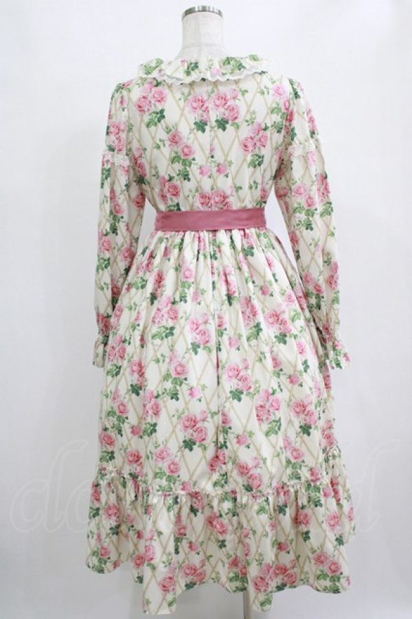 画像3: Melody BasKet / Rose gardenフリルカラーワンピース M アイボリー H-25-12-28-1009-LO-OP-KB-ZH (3)