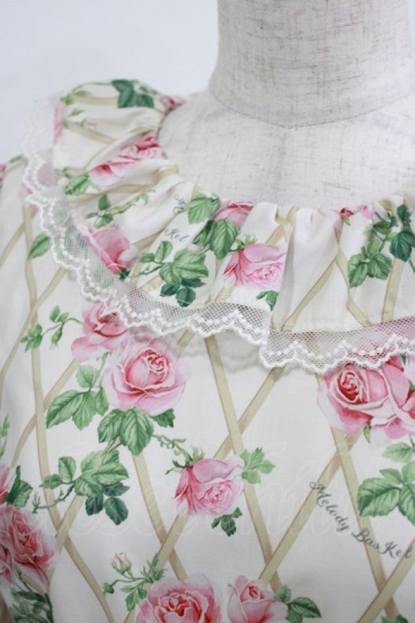 画像5: Melody BasKet / Rose gardenフリルカラーワンピース M アイボリー H-25-12-28-1009-LO-OP-KB-ZH (5)