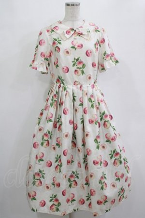 画像: Melody BasKet / Peach Artラウンドカラーワンピース M アイボリー H-25-12-28-1010-LO-OP-KB-ZH