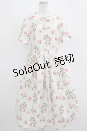 画像: Melody BasKet / Peach Artラウンドカラーワンピース M アイボリー H-25-12-28-1010-LO-OP-KB-ZH