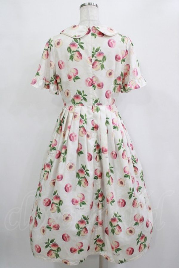 画像3: Melody BasKet / Peach Artラウンドカラーワンピース M アイボリー H-25-12-28-1010-LO-OP-KB-ZH (3)