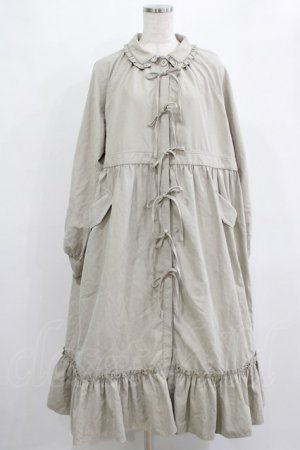 画像: merry jenny / ピーチリボンフリルカラーワンピース  ベージュ H-25-12-28-1011-LO-OP-KB-ZH