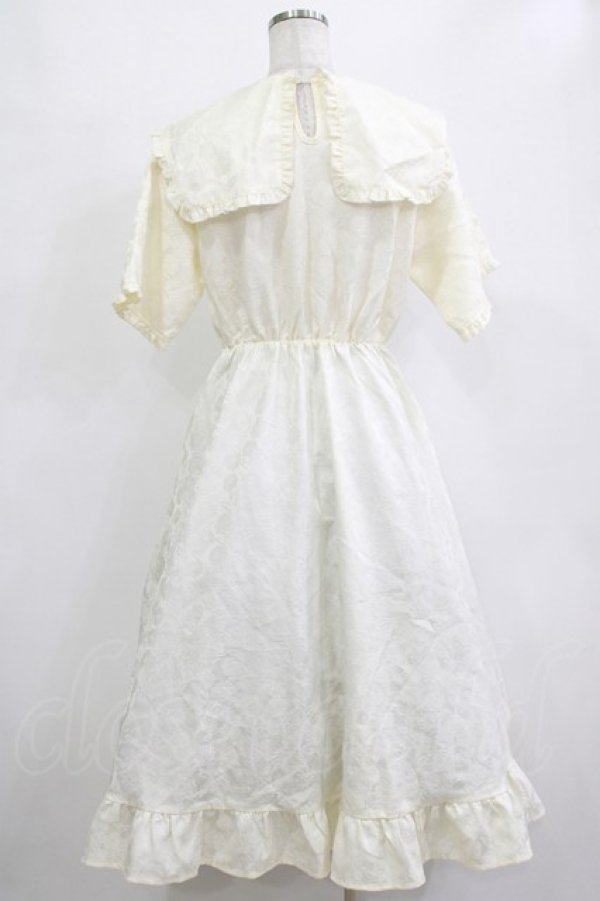 画像3: merry jenny / ジャガードフリルワンピース  アイボリー H-25-12-28-1012-LO-OP-KB-ZH (3)