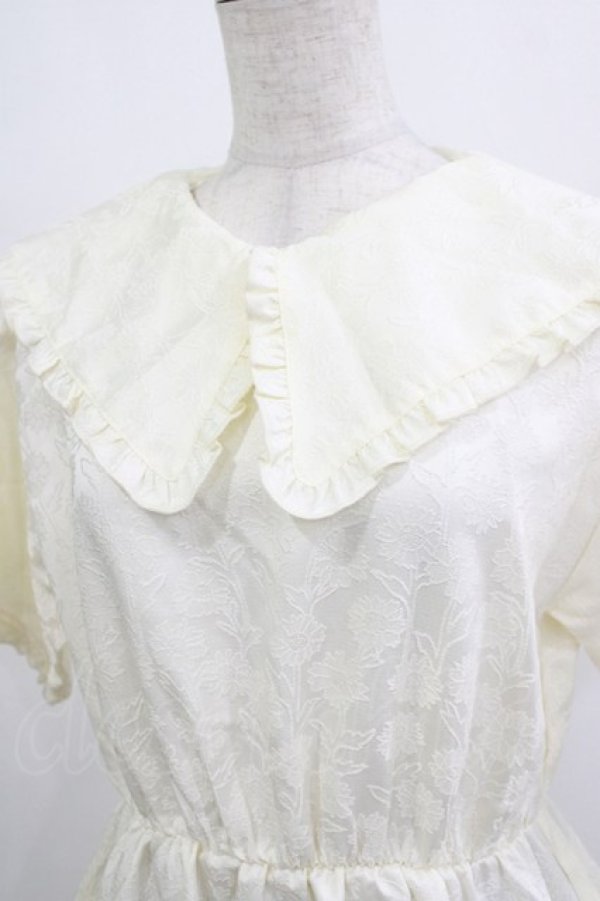 画像5: merry jenny / ジャガードフリルワンピース  アイボリー H-25-12-28-1012-LO-OP-KB-ZH (5)