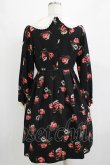 画像3: Shirley Temple / フラワープリントワンピース Ladies ブラック H-25-12-28-1014-ET-OP-KB-ZH (3)