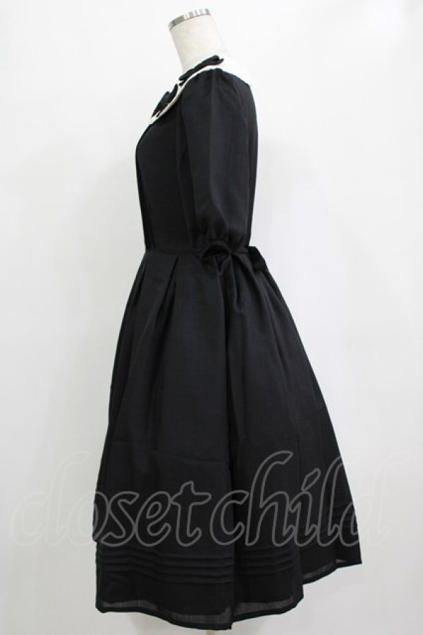 画像2: Melody BasKet / リボンいっぱいワンピース M ブラック H-25-12-28-1015-LO-OP-KB-ZH (2)