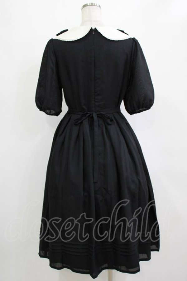 画像3: Melody BasKet / リボンいっぱいワンピース M ブラック H-25-12-28-1015-LO-OP-KB-ZH (3)