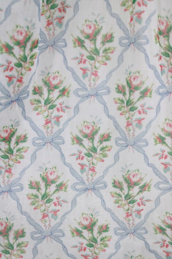 画像4: Maison de minette / "Ruban et rose" frill sleeve dress  ブルー H-25-12-28-1018-LO-OP-KB-ZH (4)