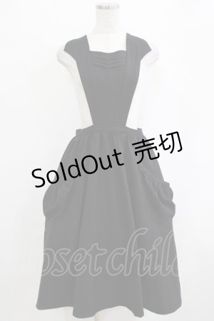 画像: bullion / サロペットスカート  ブラック H-25-12-28-1022-EL-SK-KB-ZH