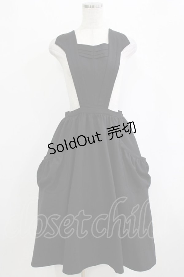 画像1: bullion / サロペットスカート  ブラック H-25-12-28-1022-EL-SK-KB-ZH (1)