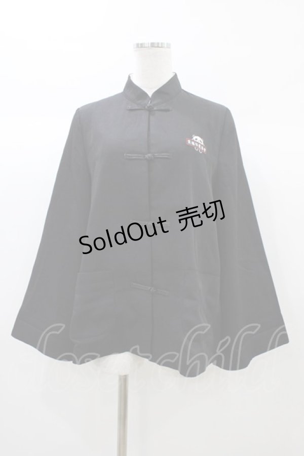 画像1: To Alice / パンダ刺繍ジャケット M ブラック H-25-12-28-064-LO-JA-NS-ZH (1)