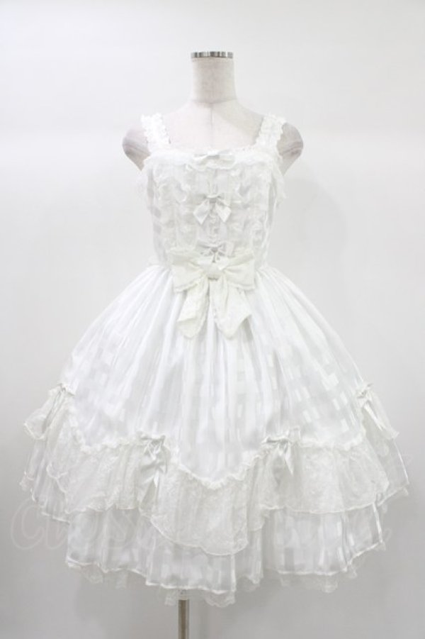 画像1: Angelic Pretty / Bright Sugarジャンパースカート Free シロ H-25-12-28-010-AP-OP-NS-ZH (1)