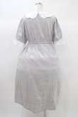 画像2: DearMyLove / 大きなレース襟コットンワンピース LL グレー H-25-12-28-012-EL-OP-NS-ZH (2)