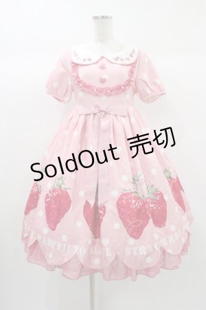 画像: To Alice / いちごワンピース S ピンク H-25-12-28-014-LO-OP-NS-ZH