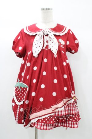 画像: To Alice / いちごワンピース S レッド H-25-12-28-016-LO-OP-NS-ZH