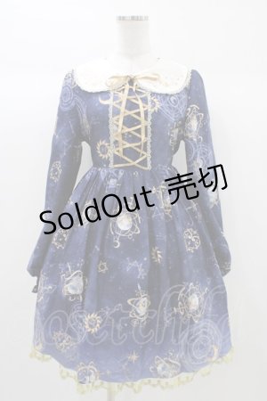 画像: To Alice / 星座柄ワンピース M ネイビー H-25-12-28-017-LO-OP-NS-ZH