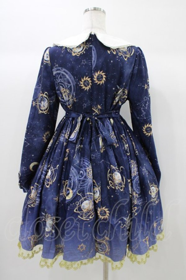 画像2: To Alice / 星座柄ワンピース M ネイビー H-25-12-28-017-LO-OP-NS-ZH (2)