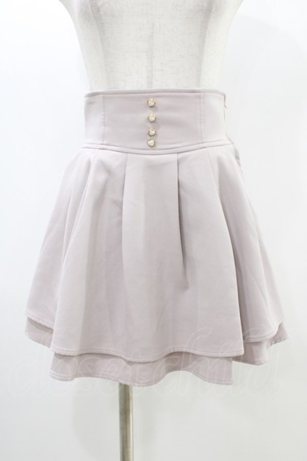 画像1: evelyn / ダブルフレアスカート Free ピンク H-25-12-28-003-LO-SK-NS-ZH (1)