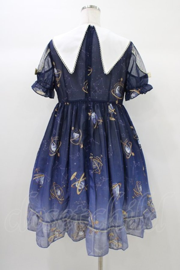 画像2: To Alice / 星座柄ワンピース M ネイビー H-25-12-28-018-LO-OP-NS-ZH (2)