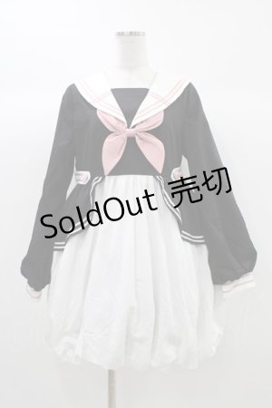 画像: To Alice / セーラーワンピース M ブラック H-25-12-28-019-LO-OP-NS-ZH