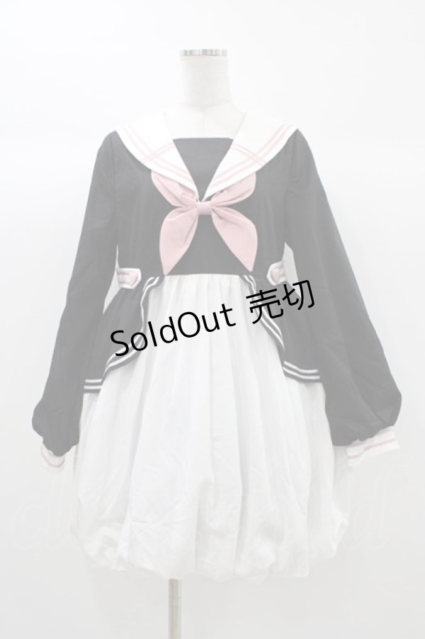 画像1: To Alice / セーラーワンピース M ブラック H-25-12-28-019-LO-OP-NS-ZH (1)