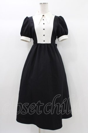 画像: EATME / メイドライクバイカラーワンピース S ブラック H-25-12-28-020-LO-OP-NS-ZH