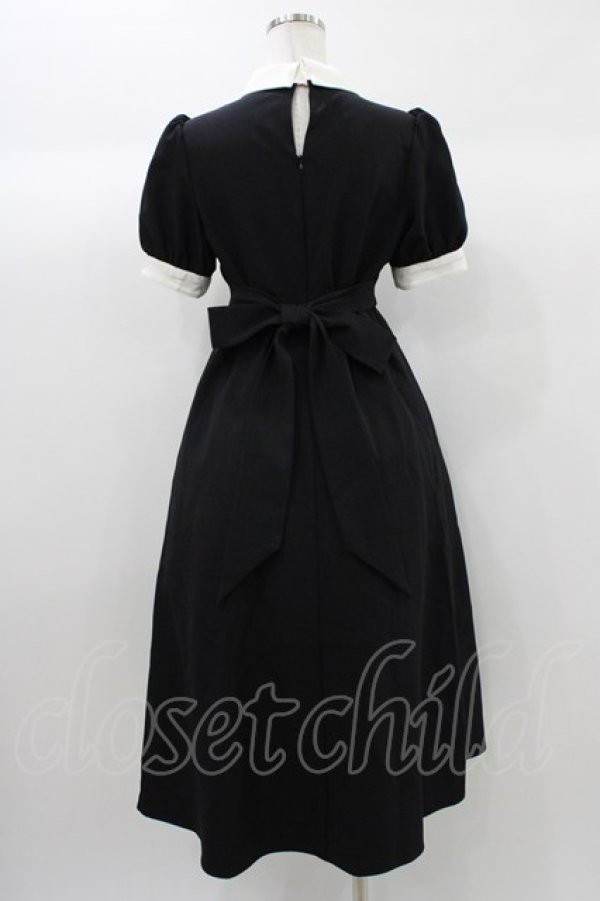 画像2: EATME / メイドライクバイカラーワンピース S ブラック H-25-12-28-020-LO-OP-NS-ZH (2)