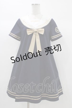 画像: To Alice / 魔法陣刺繍ワンピース S ネイビー H-25-12-28-021-LO-OP-NS-ZH